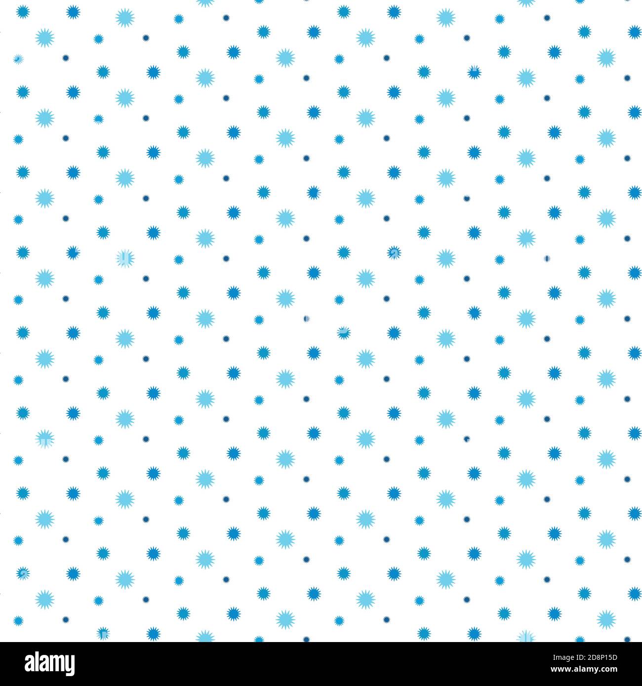 winter vector seamless pattern in blue tones Stock Vector