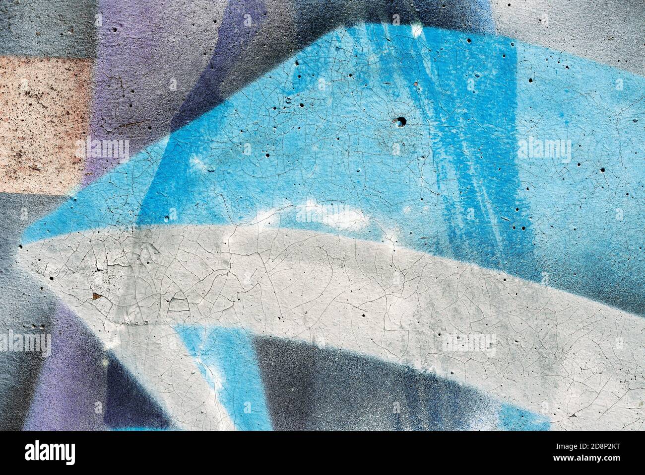 Multi-colored painted wall. Abstract detail Stock Photo