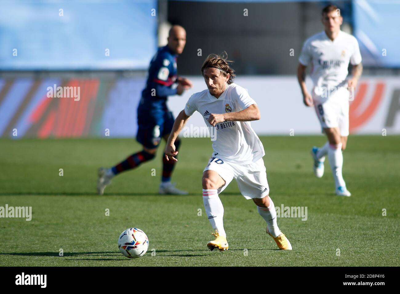 Madrid, Spain. 31st October, 2020. Luka Modric of Real Madrid in action during the Spanish championship La Liga football match between Real Madrid and SD Huesca on October 31, 2020 at Alfredo Di Stefano stadium in Valdebebas, Madrid, Spain - Photo Oscar J Barroso / Spain DPPI / DPPI Credit: LM/DPPI/Oscar Barroso/Alamy Live News Stock Photo