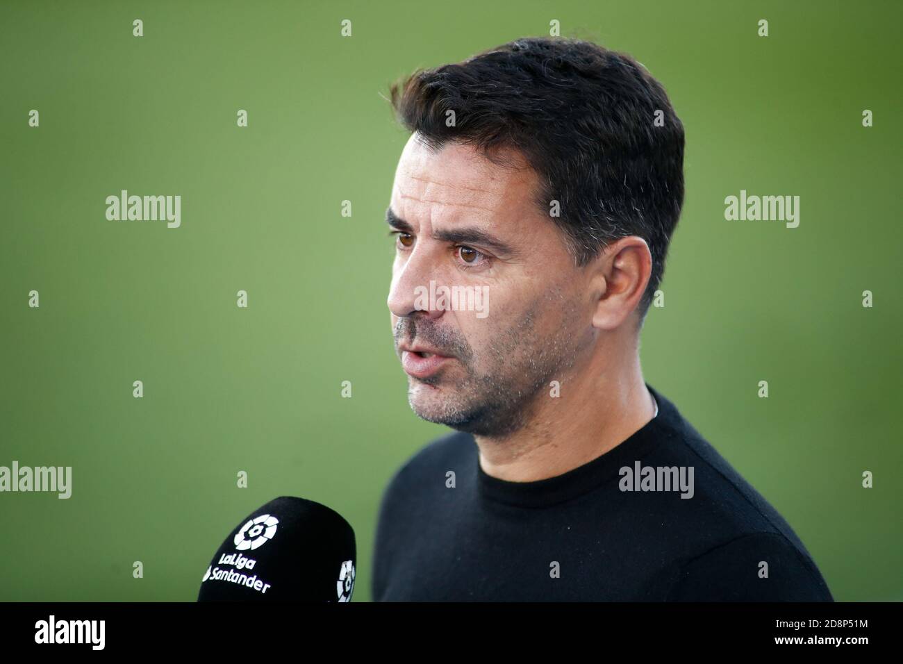 Madrid, Spain. 31st October, 2020. Miguel Angel 'Michel' Sanchez Munoz, head coach of Huesca during the Spanish championship La Liga football match between Real Madrid and SD Huesca on October 31, 2020 at Alfredo Di Stefano stadium in Valdebebas, Madrid, Spain - Photo Oscar J Barroso / Spain DPPI / DPPI Credit: LM/DPPI/Oscar Barroso/Alamy Live News Stock Photo