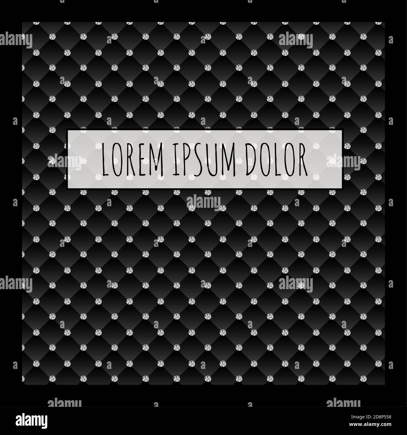 Abstract Luxury Pattern with Frame and Sample Text. Vector Illustration EPS10 Stock Vector