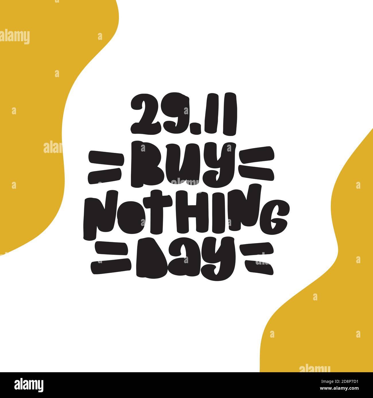 Buy Nothing Day 29 November vector stock illustration Stock Vector