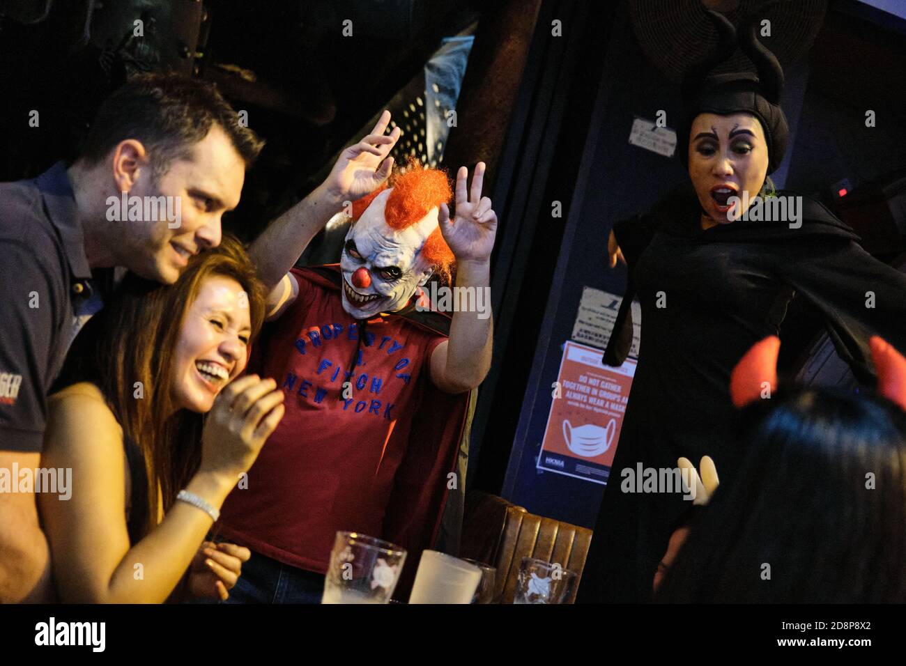 Revellers Take Part In A Halloween Street Party In Lan Kwai Fong Amid ...