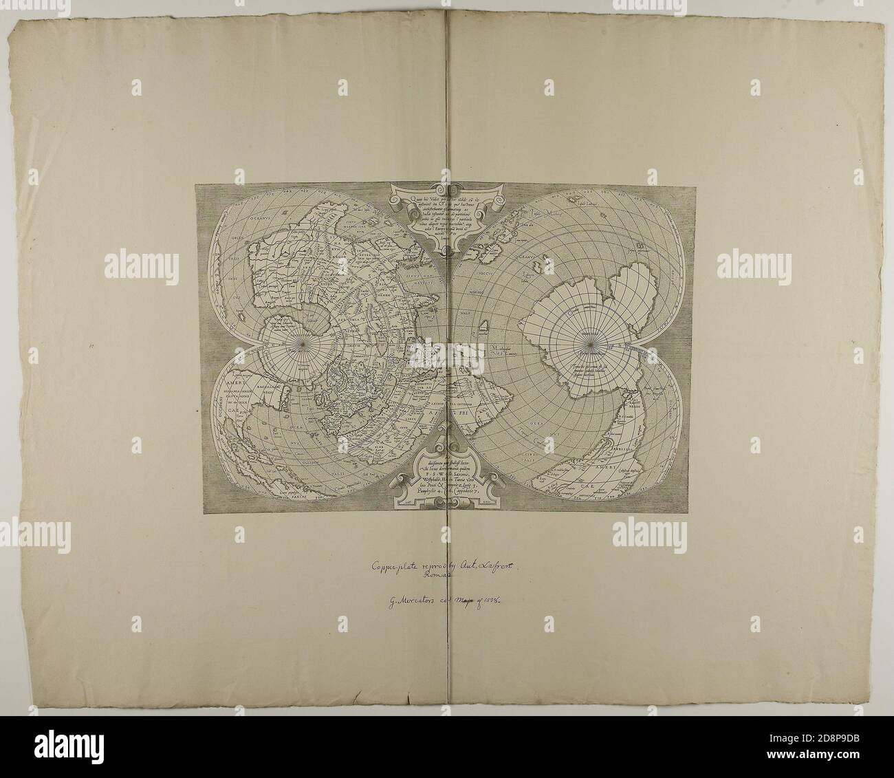 Engraving in black on cream laid paper Stock Photo Alamy