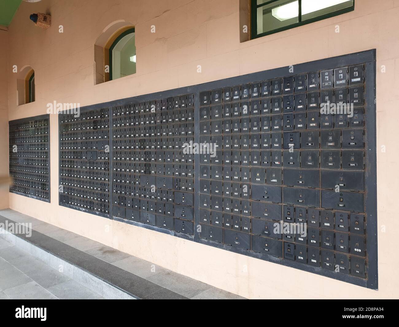 SYDNEY, AUSTRALIA - Sep 13, 2020: P.O. Boxes for customer who paid for correspondence are not delivered at home. ubicated outside of Australia Post of Stock Photo