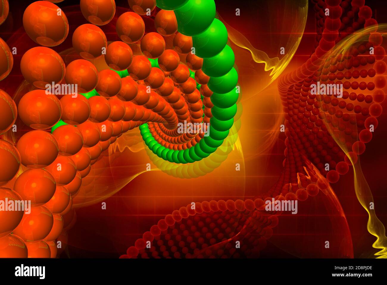 Digital illustration of DNA in color background Stock Photo - Alamy