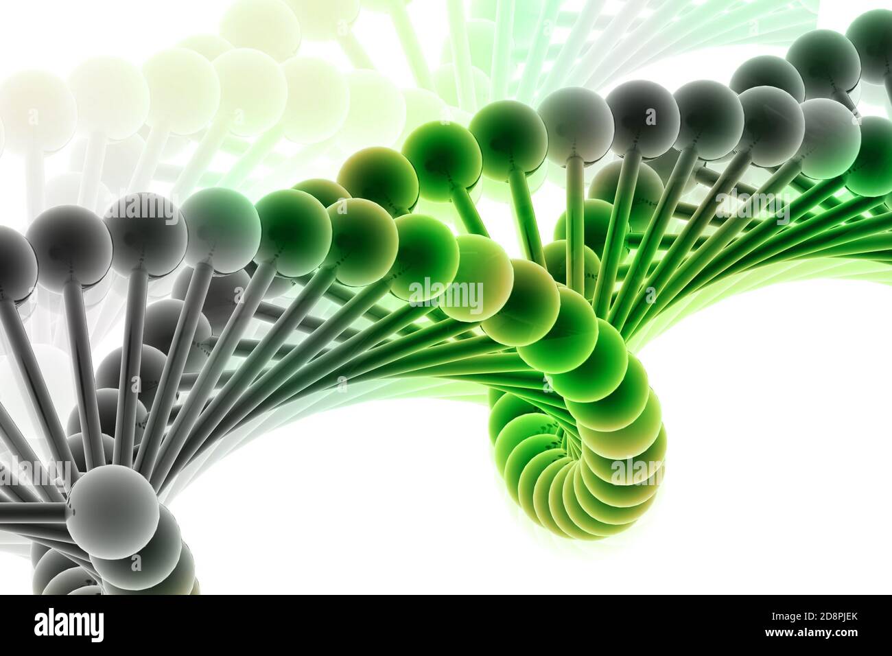 3d illustration of DNA in white background Stock Photo - Alamy