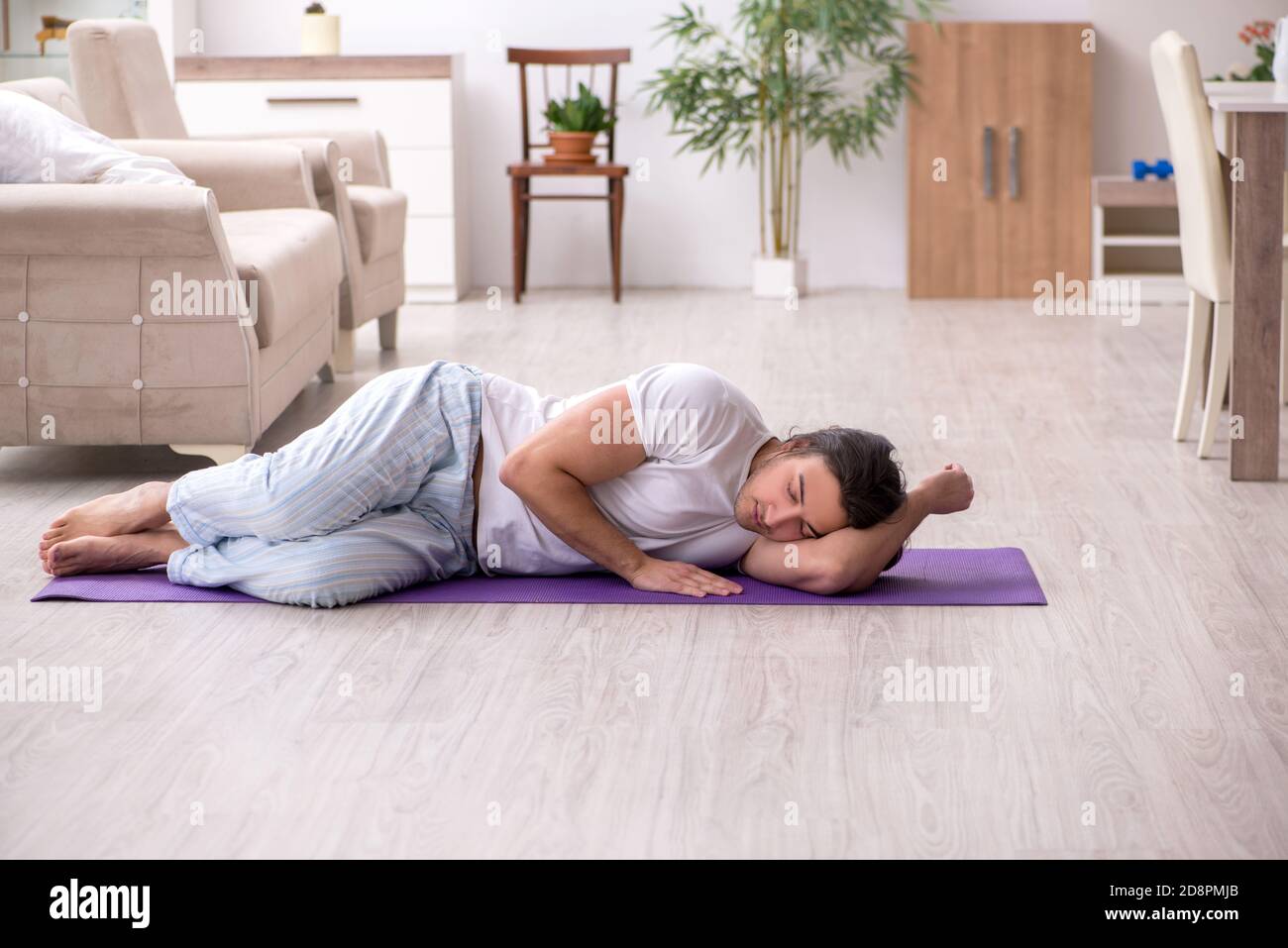 Napping man exercise hi-res stock photography and images - Alamy