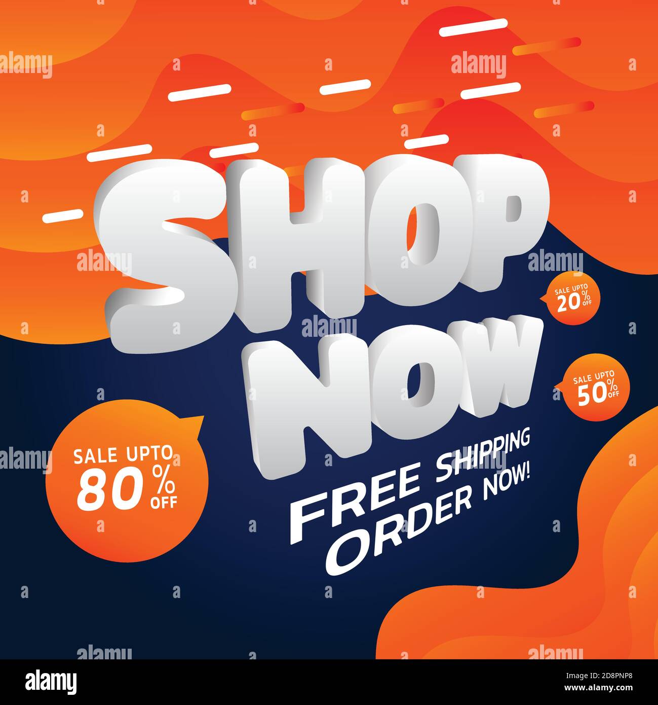 shop now free shipping Template banner Vector illustration Stock Vector Image Art Alamy