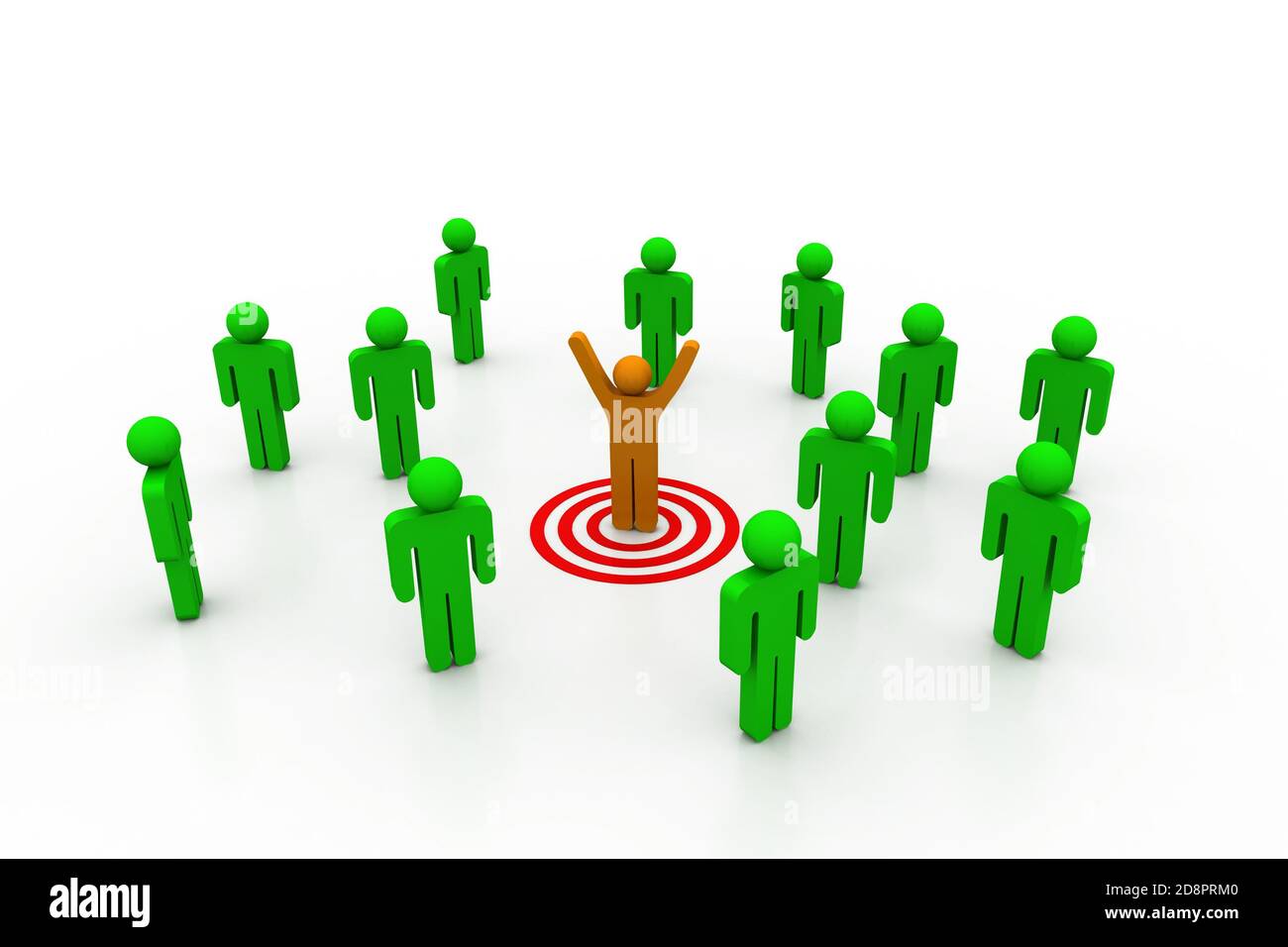 Team leader target Stock Photo Alamy