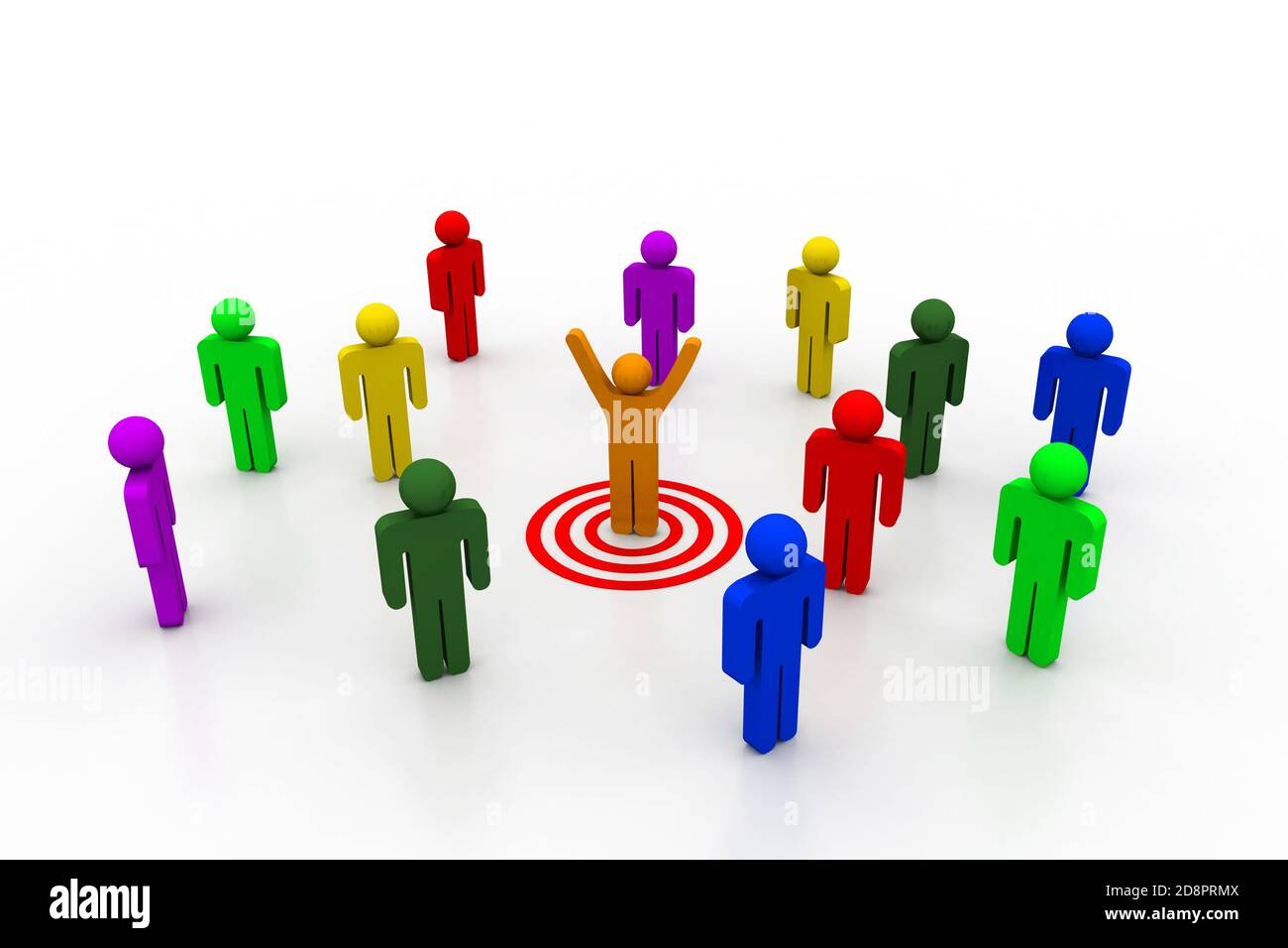 Team leader target Stock Photo Alamy