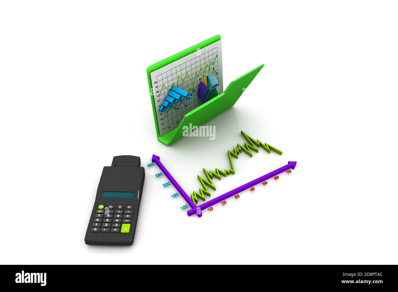 folder with diagram, chart, graph, calculator Stock Photo Alamy Chart Graph Calculator