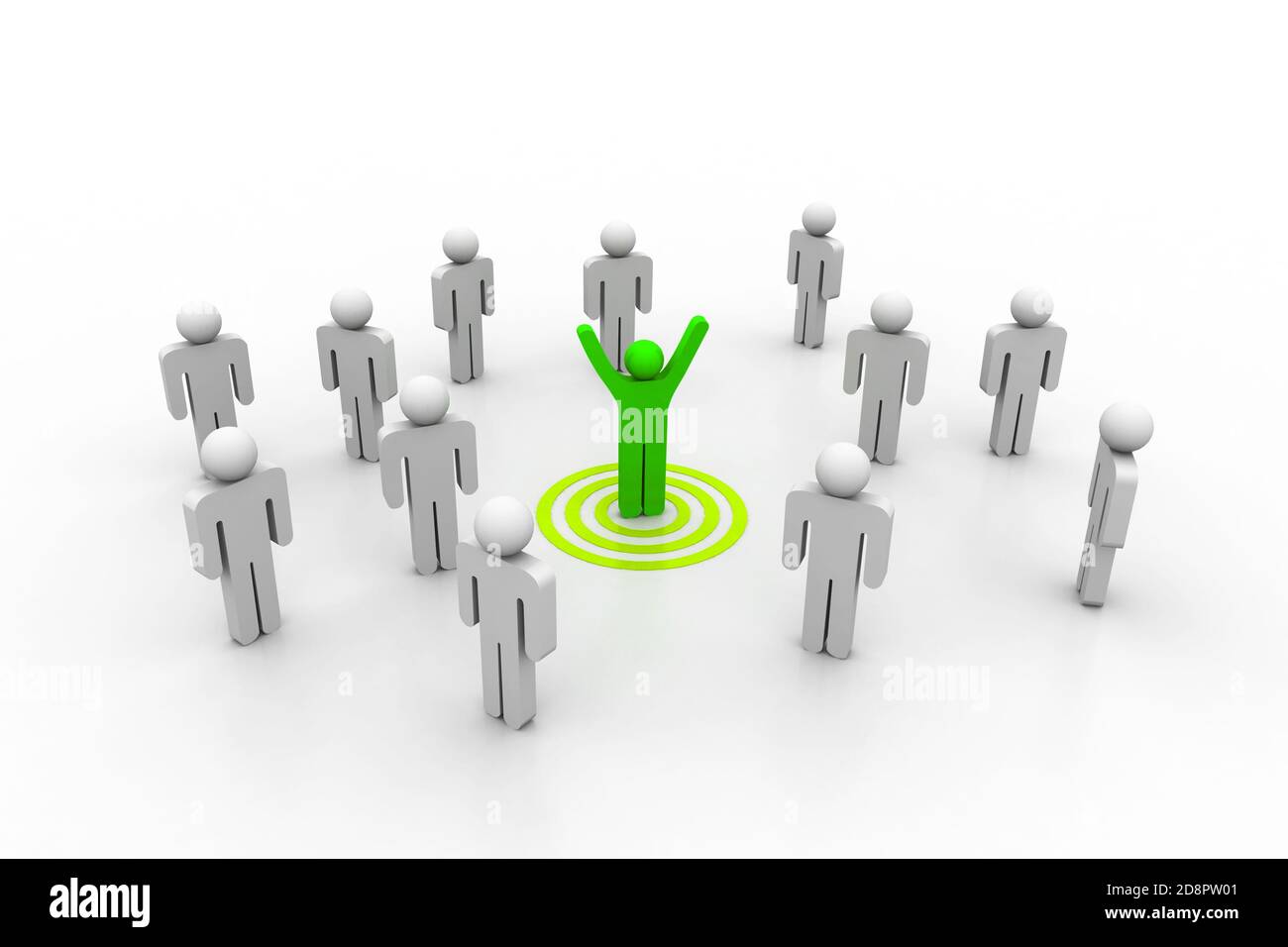 Team leader target Stock Photo Alamy