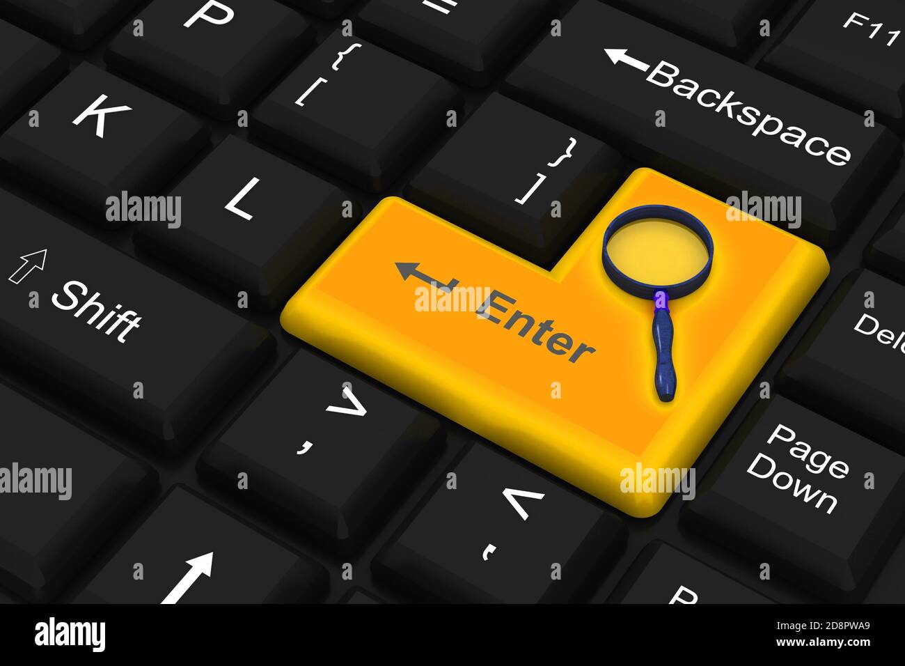 Computer Keyboard with search Stock Photo - Alamy