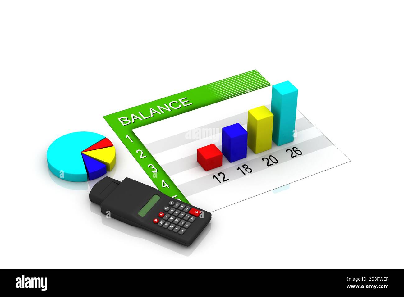 Business graph with chart Stock Photo - Alamy
