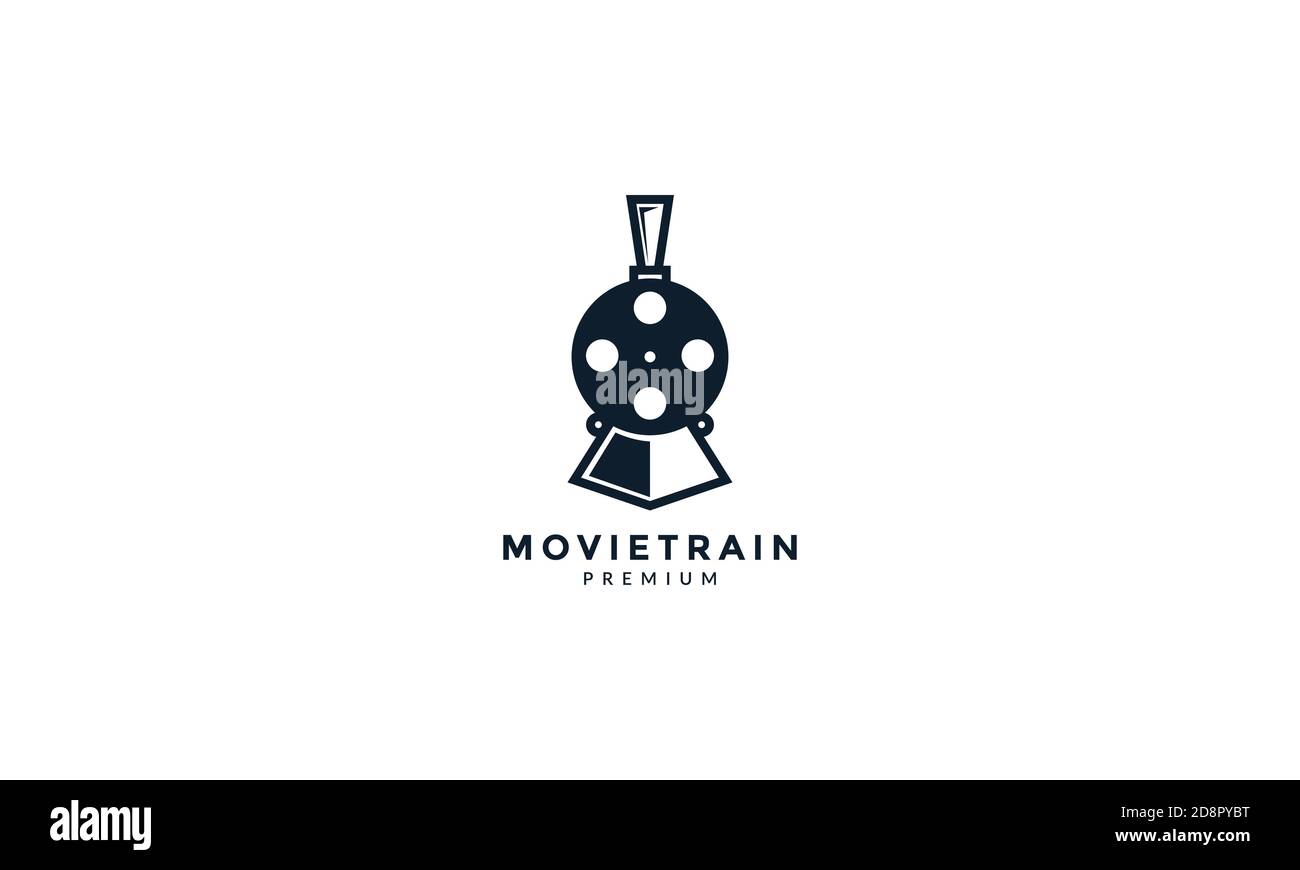 train with movie logo vector icon design Stock Vector