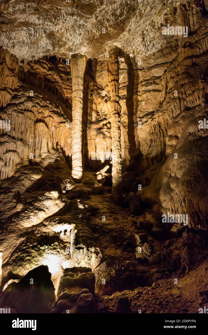 Beautiful Jura natural underground caves in France Stock Photo Alamy