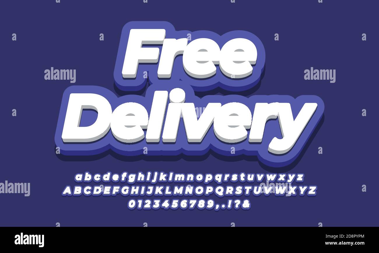 delivery 3d purple template design Stock Vector Image & Art Alamy