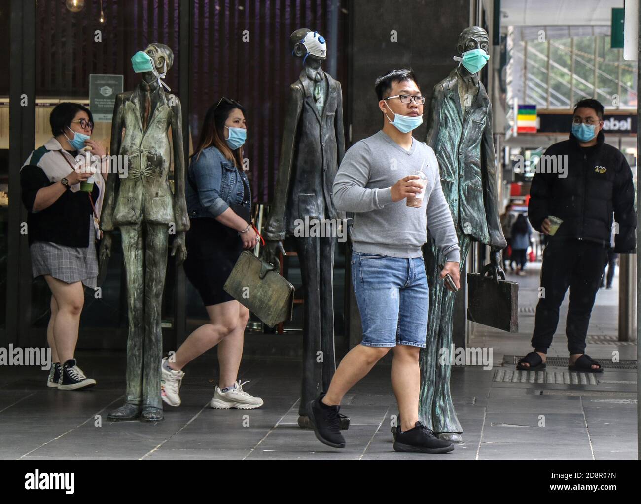 Melbourne Australia 2020, Mask wearing in Melbourne during the Covid19
