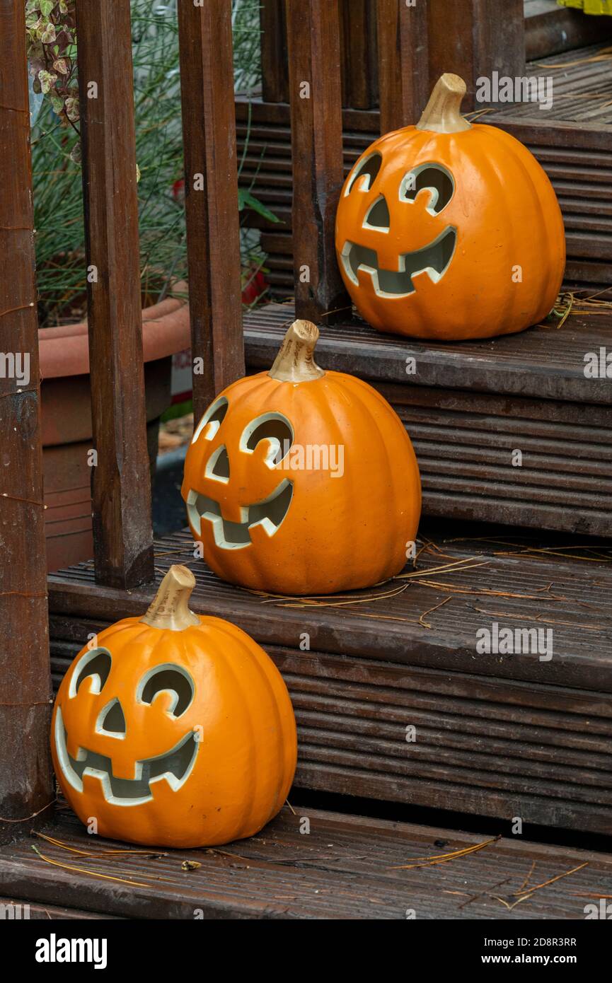 Skeleton Riding A Skeletal Horse With A Pumpkin For Halloween Featuring Spooky 259745656