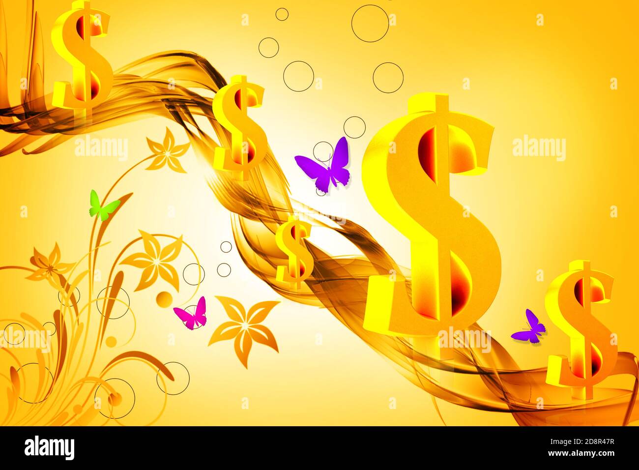 digital-illustration-of-dollar-sign-in-color-background-stock-photo-alamy