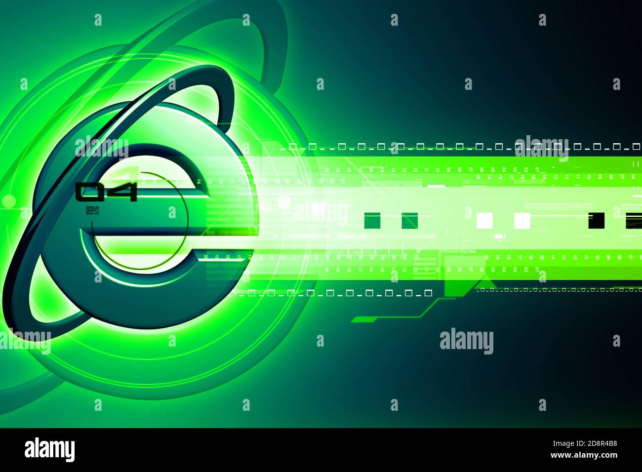 Digital illustration of explorer sign in color background Stock Photo ...