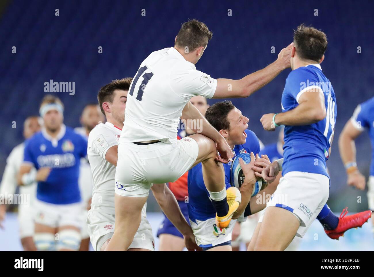 Rome, Italy. 31st Oct, 2020. rome, Italy, Stadio Olimpico, 31 Oct 2020, Paolo Garbisi (Italy) during Italy vs England - Rugby Six Nations match - Credit: LM/Luigi Mariani Credit: Luigi Mariani/LPS/ZUMA Wire/Alamy Live News Stock Photo