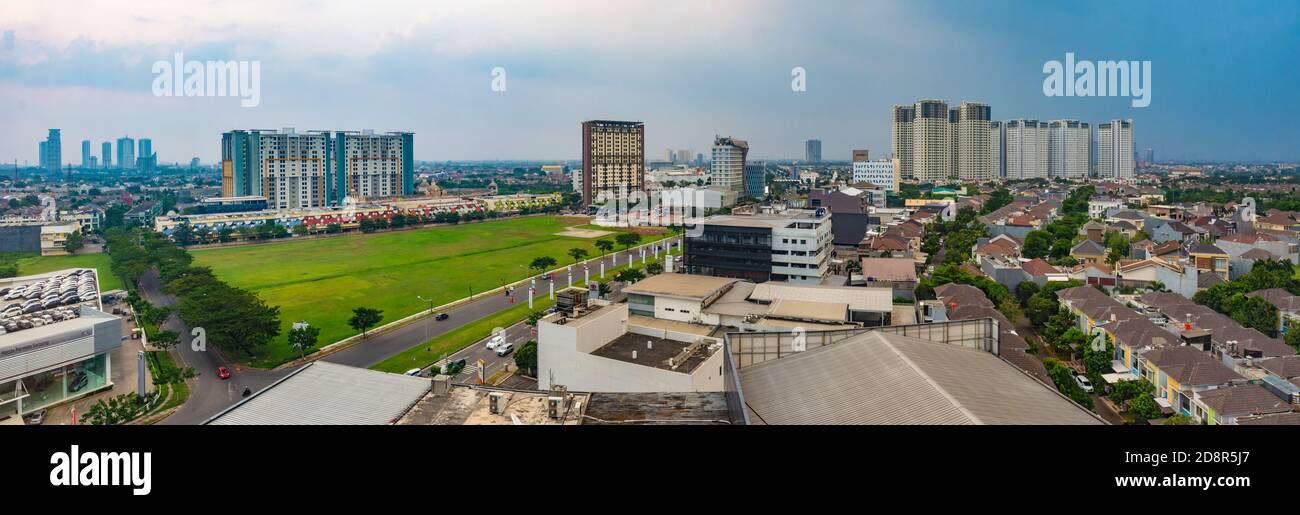 Tangerang Indonesia 6th June 2019 Aerial View Of Gading Serpong Residential Area In Tangerang Indonesia It Is A Region With High Property Develo Stock Photo Alamy<script async src=