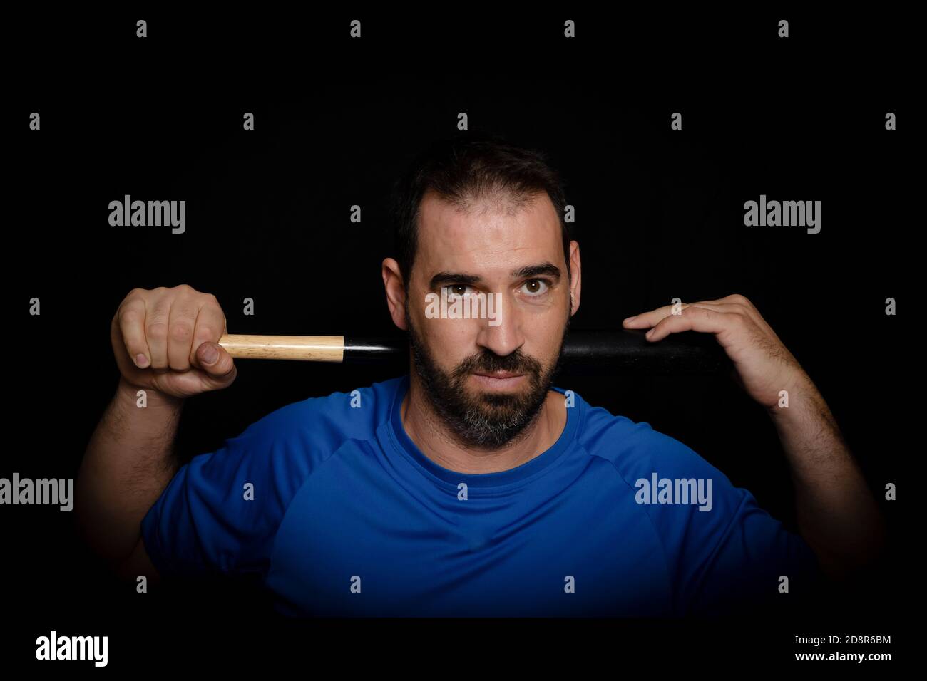 Photo of Baseball Player Wearing Eyeblack Stock Photo - Alamy