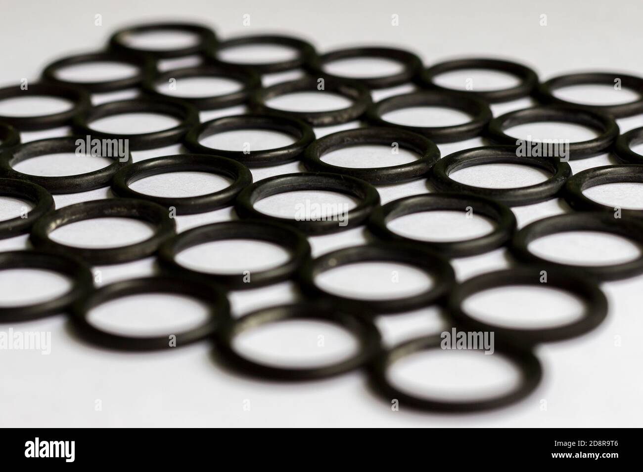 A set of rubber Orings used for sealing in hydraulic and pneumatic mechanisms Stock Photo Alamy