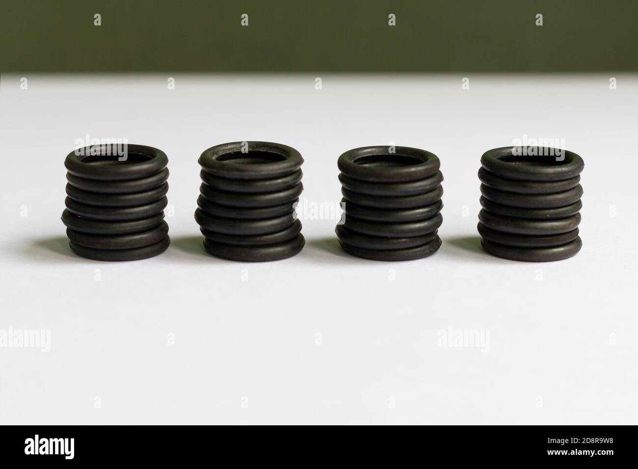 A set of rubber Orings used for sealing in hydraulic and pneumatic mechanisms Stock Photo Alamy
