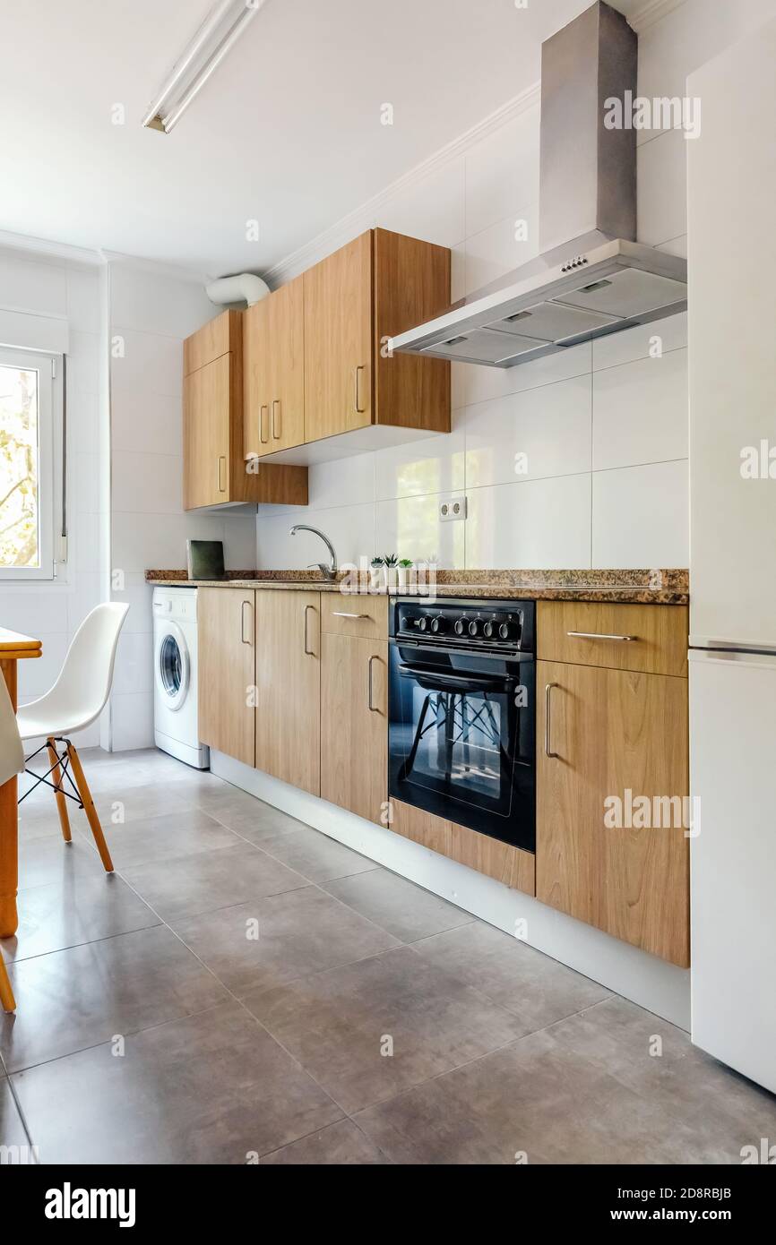 Kitchen interior with furniture and appliances Stock Photo - Alamy