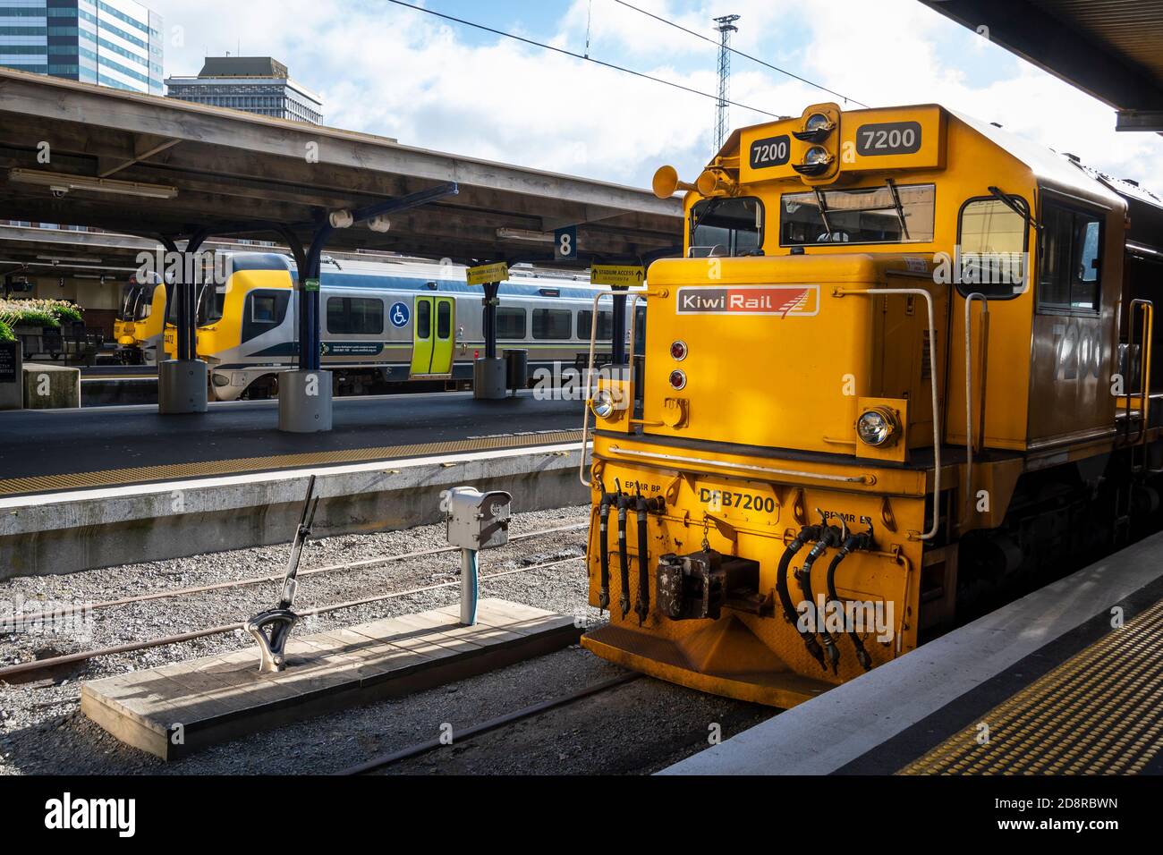 Diesel electric and electric multiple unit trains at