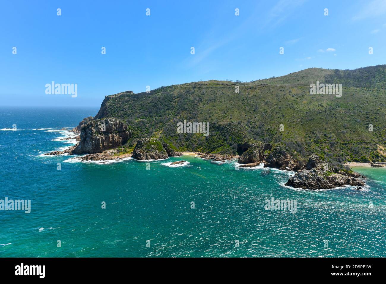 Knysna Heads in the Garden Route, South Africa is among the top attractions in the country Stock Photo