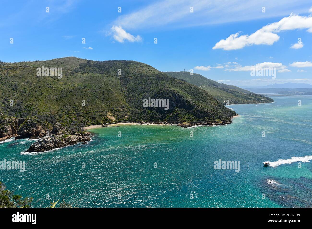 Knysna Heads in the Garden Route, South Africa is among the top attractions in the country Stock Photo