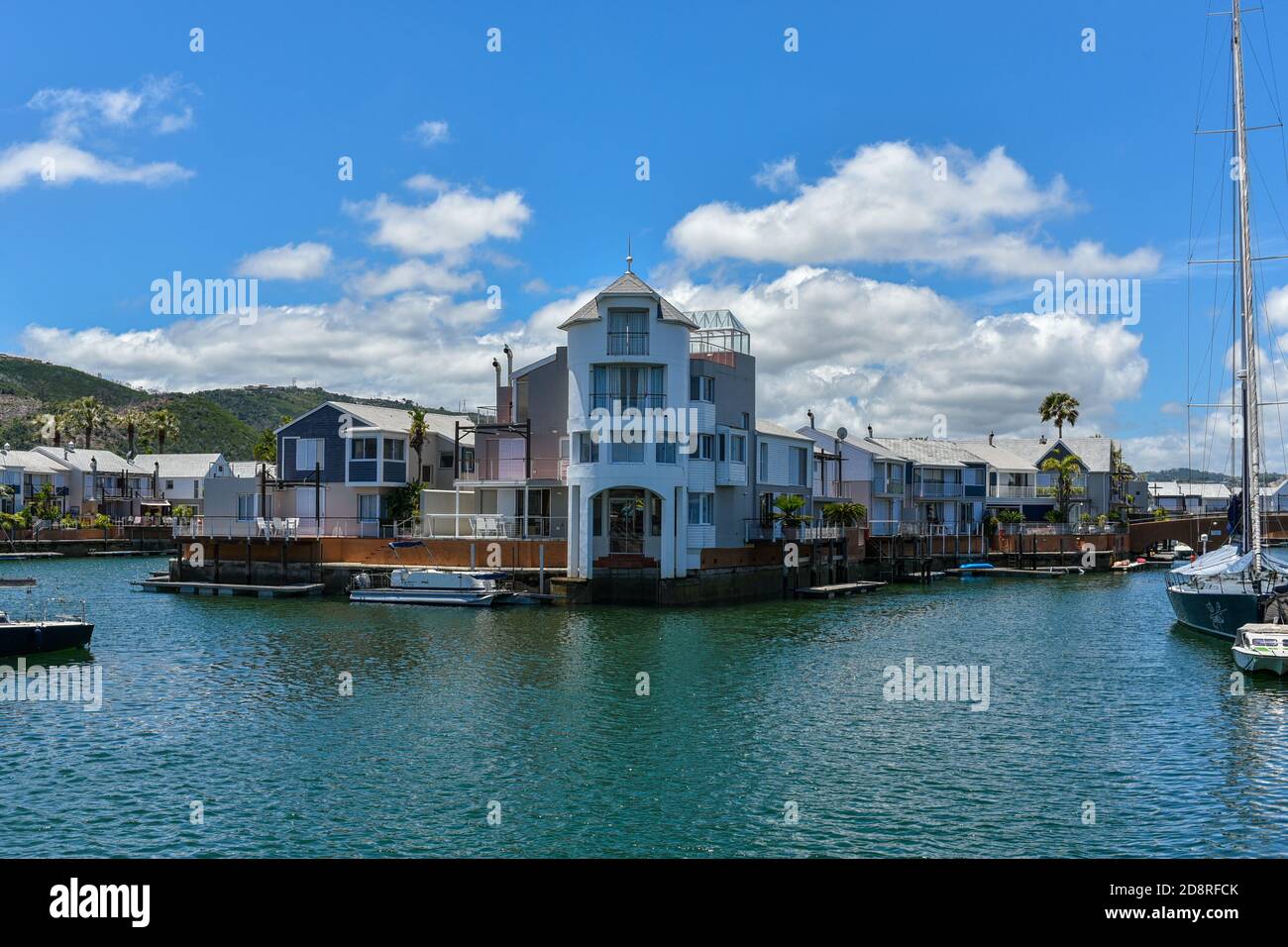 Knysna Waterfront, Garden Route, South Africa Stock Photo