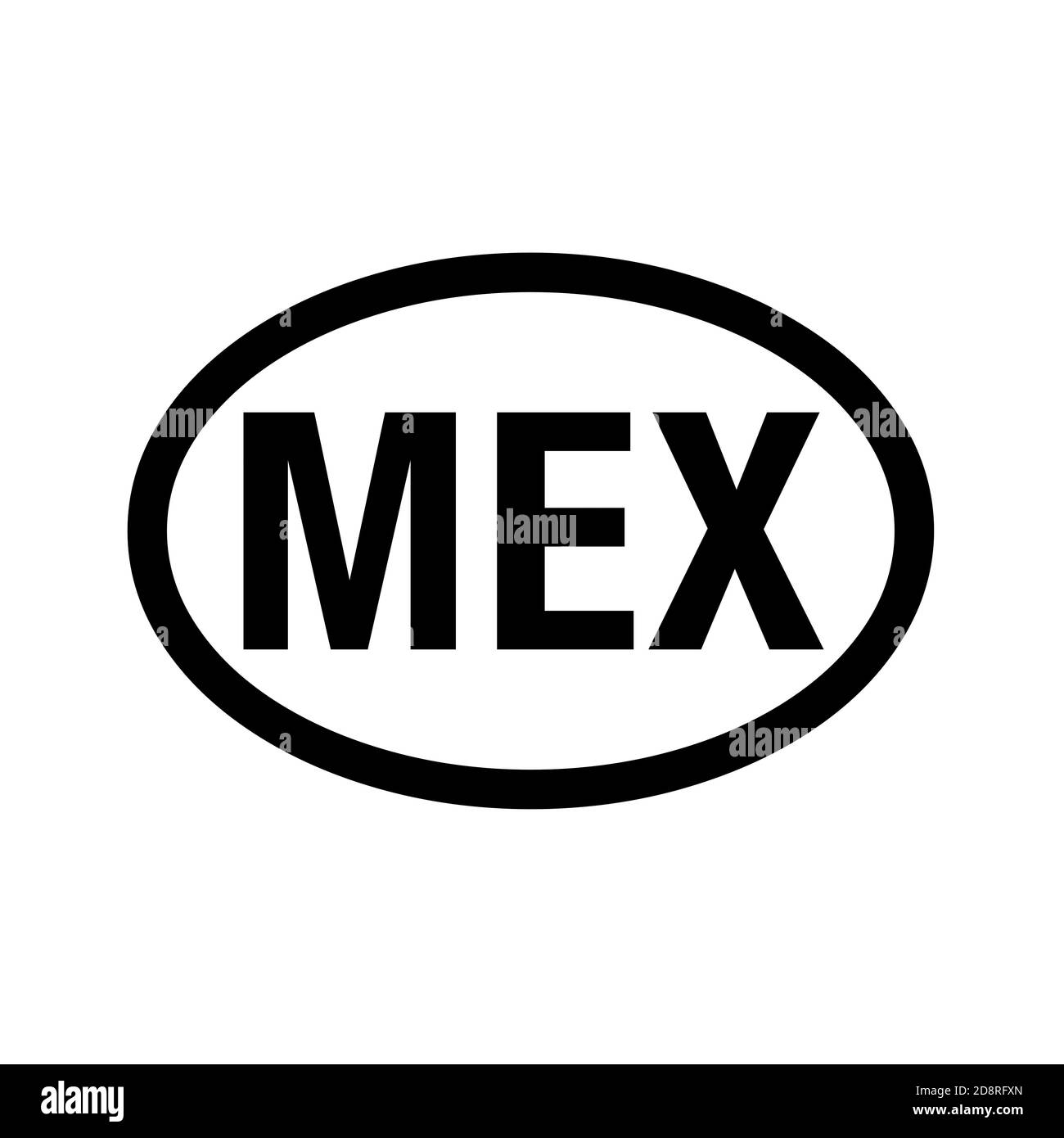 Country code vehicle registration Mexico Stock Photo Alamy