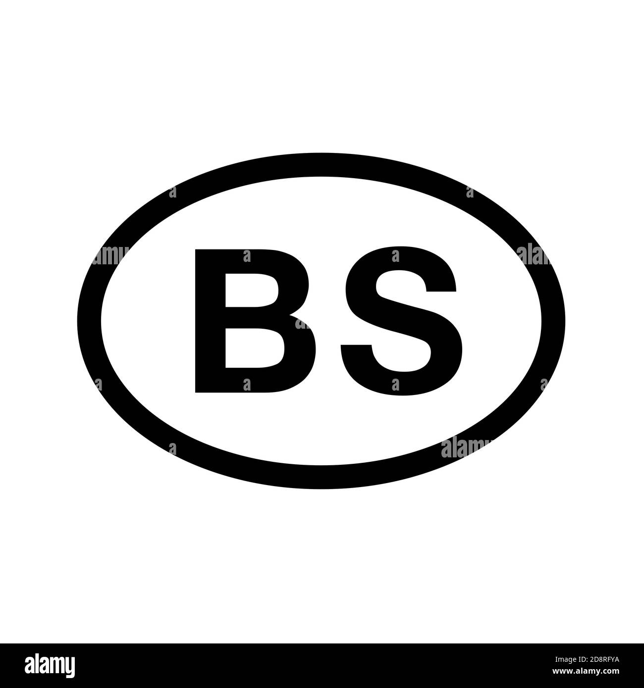 Country code vehicle registration Bahamas Stock Photo - Alamy