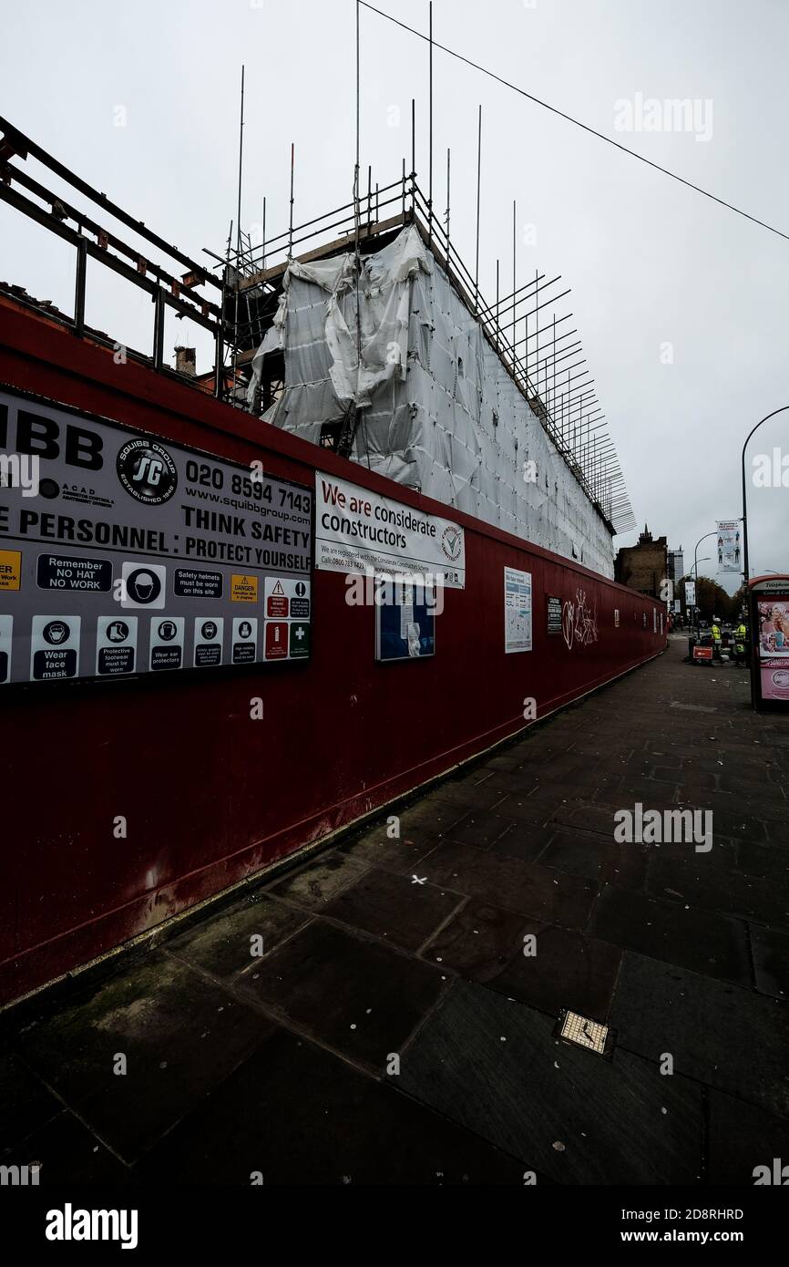 Hammersmith Town Hall Demolition Stock Photo Alamy