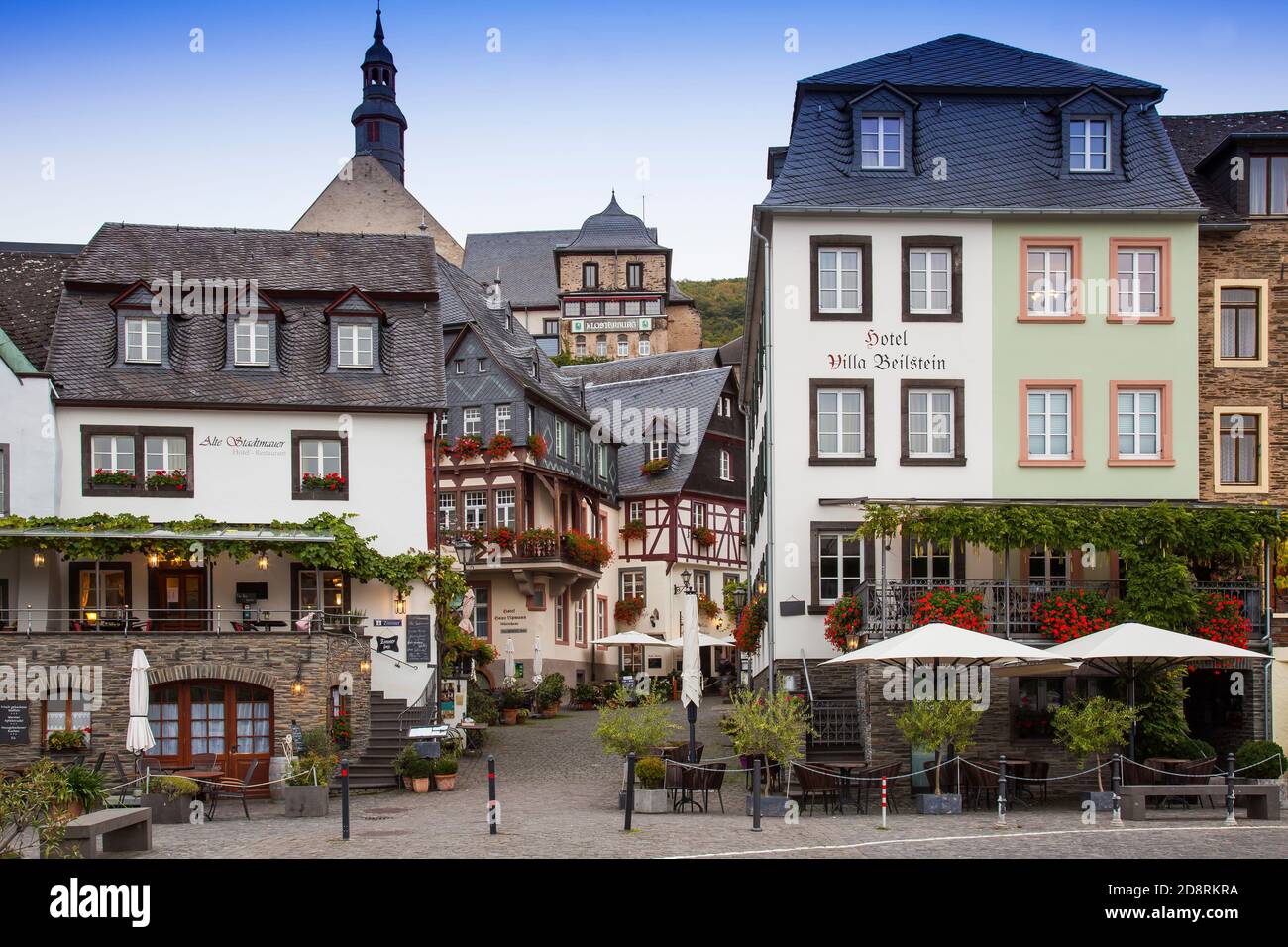 Half-timbered houses in the Old Alley ,Romantic wine village of Beilstein  on the Moselle River, Rhineland-Palatinate, Germany, Europe Stock Photo -  Alamy
