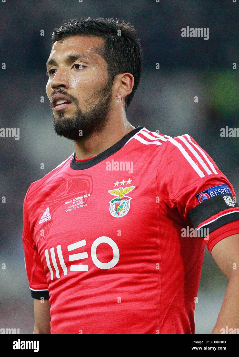 Ezequiel Garay of Benfica during the Europa League 2013 - 2014 ,Juventus  Stadium, Turin on MAY 14 2014 in Turin , Italie - Photo Laurent Lairys /  DPPI Stock Photo - Alamy