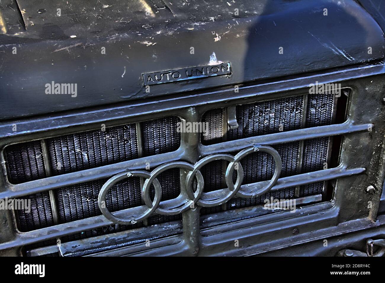 Auto Union Emblem with 4 rings Stock Photo