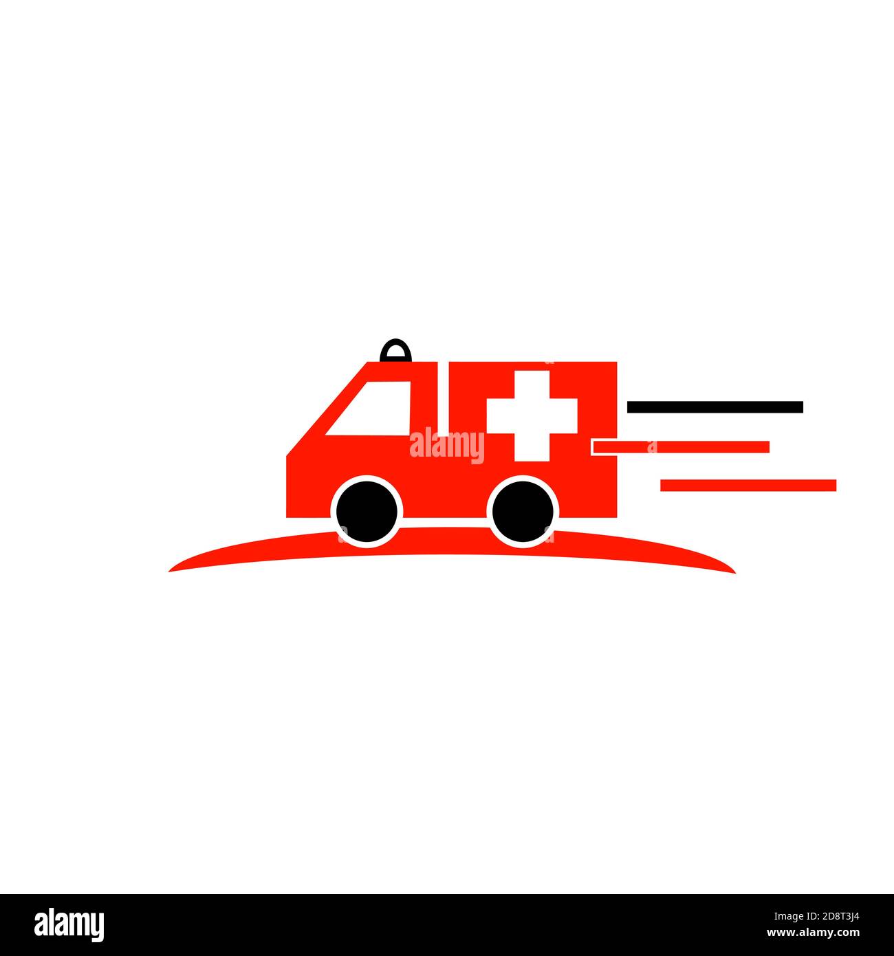 Ambulance hospital logo icon health care and medical sign. Stock Vector