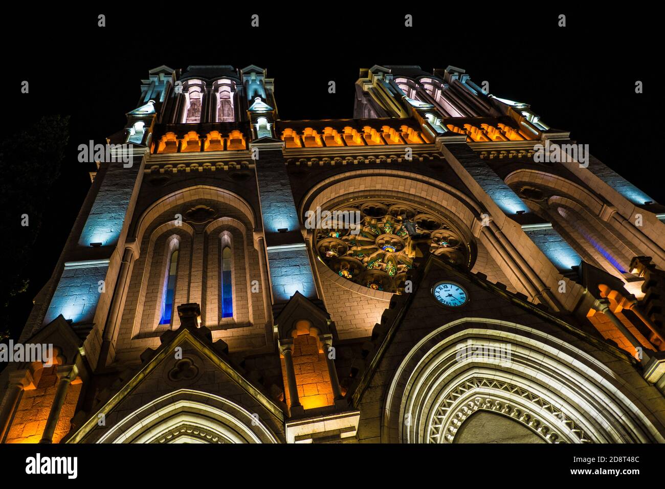 Notre Dame de Nice, neo gothic church in Nice, Cote d'Azur, France Stock Photo