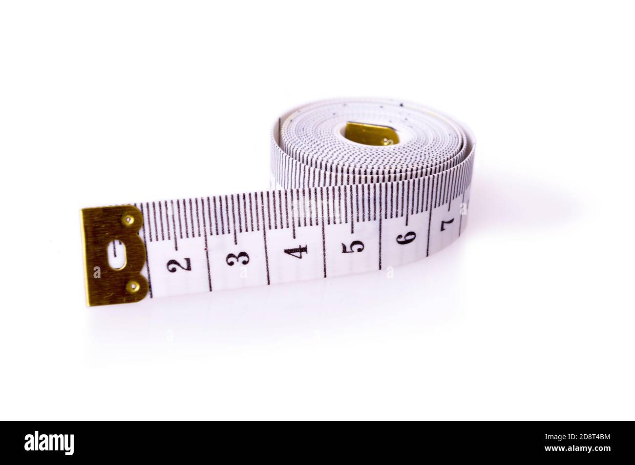 white isolated sewing tape Stock Photo Alamy