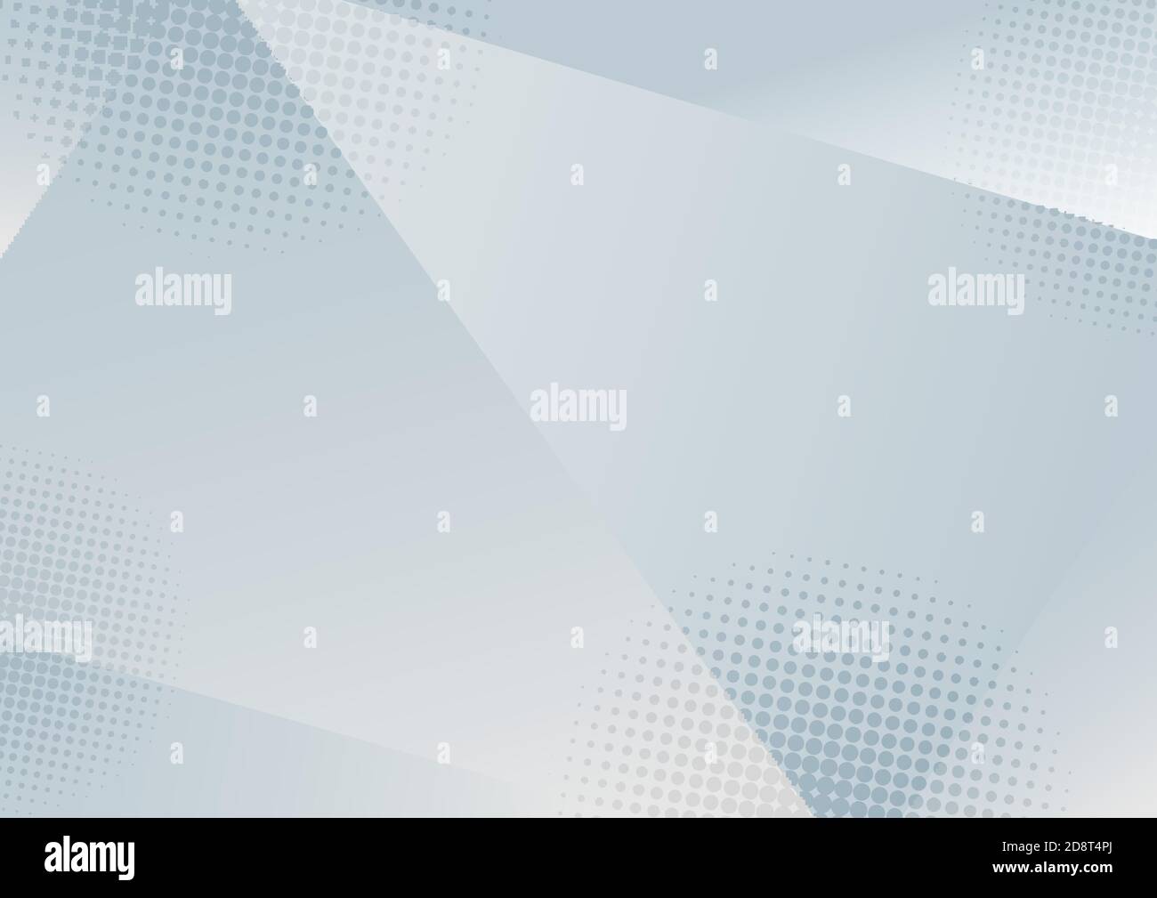 Abstract low polygon white and gray gradient background with halftone effect. 3D geometric triangles shape backdrop. Vector illustration Stock Vector