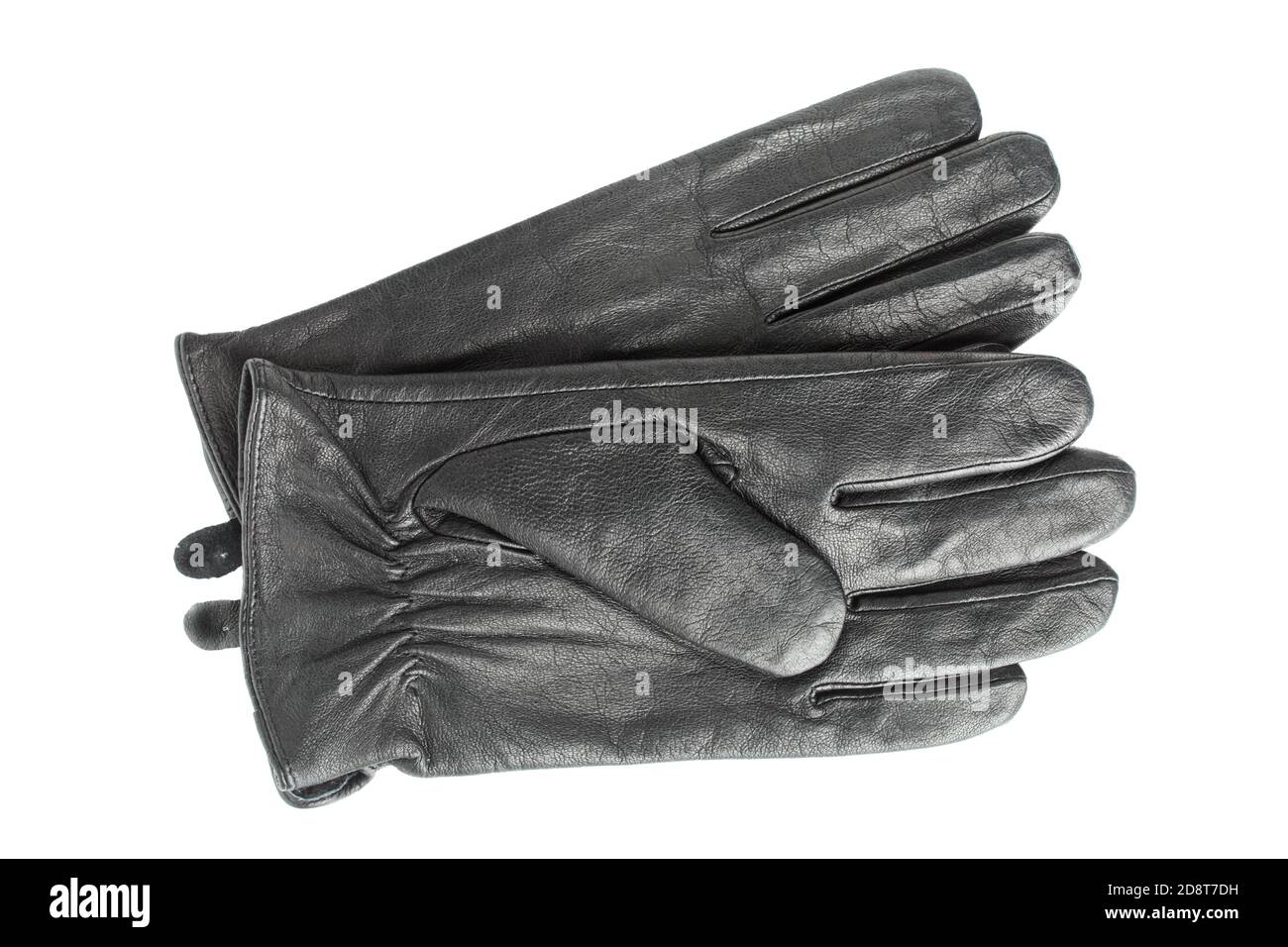 Black leather gloves hi-res stock photography and images - Alamy