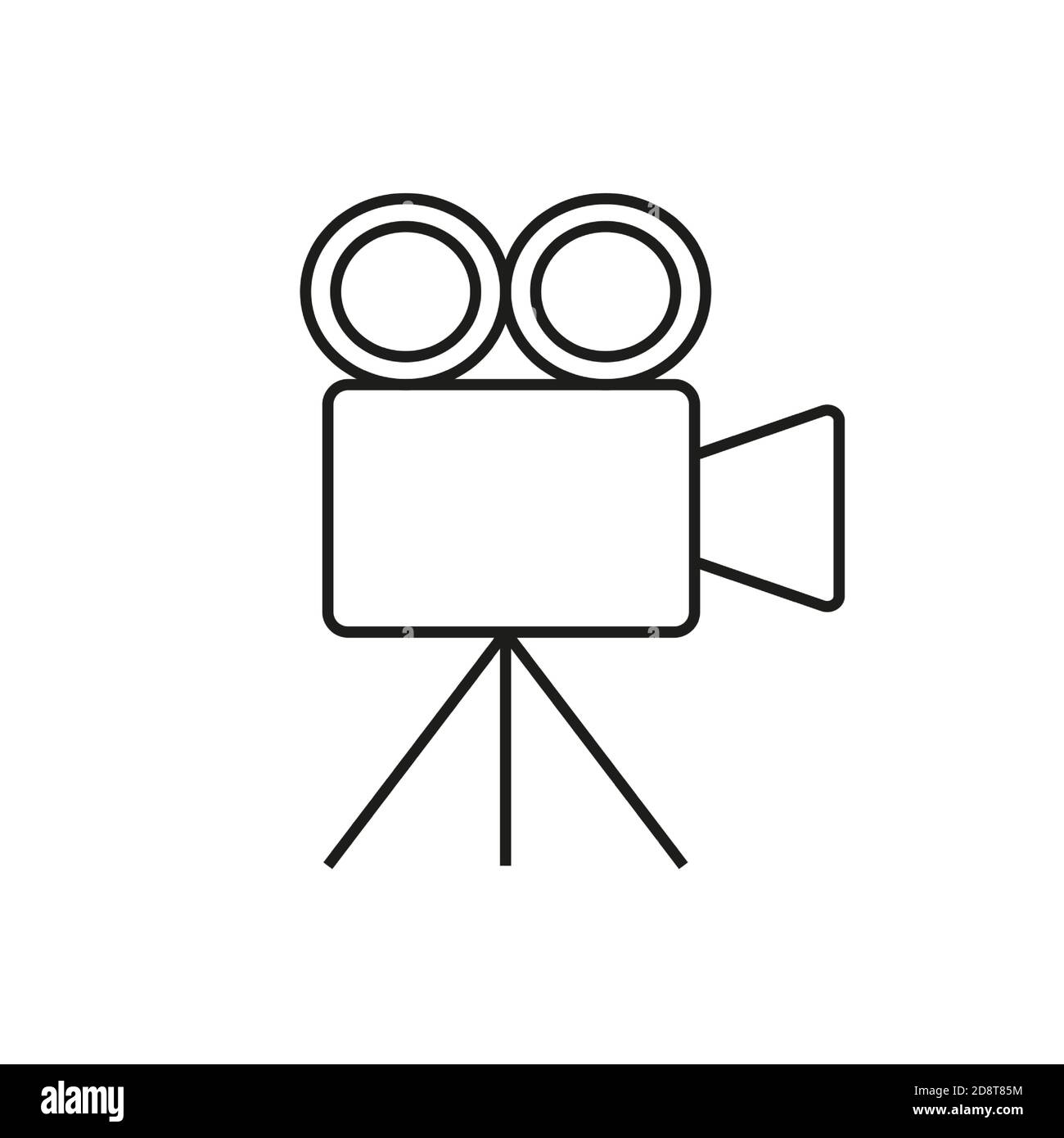 movie camera icon element of movie icon for mobile concept and web apps.  Thin line movie camera icon can be used for web and mobile. Premium icon on  Stock Vector Image 