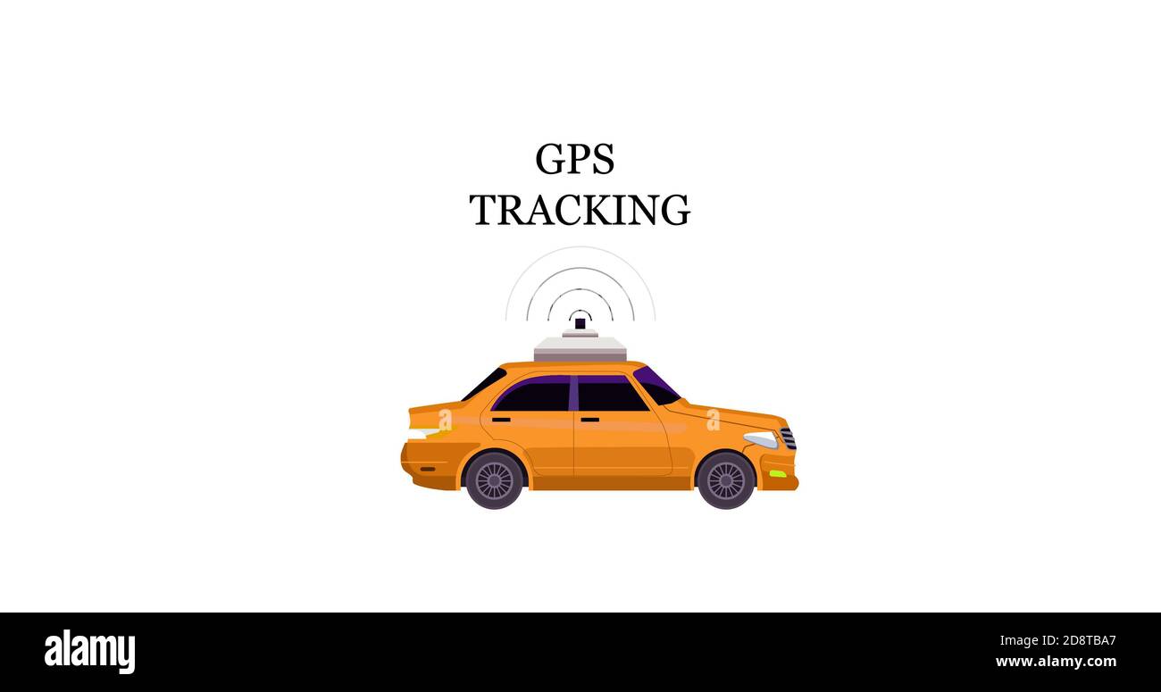 Gps tracking car Cut Out Stock Images & Pictures - Alamy