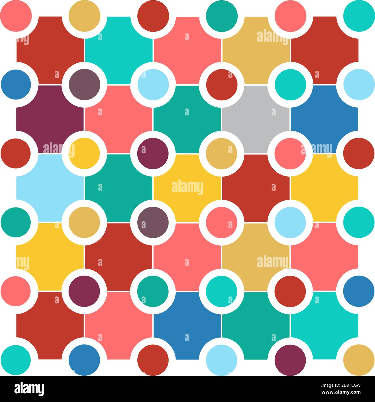 Vector abstract geometric background with circles Stock Vector Image ...
